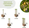 Floranica 2 x Zaunpfosten aus Haselnuss Höhe 150 cm Produktbild-Vorschau 3