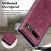 Google Pixel 8A Lederhülle Weinrot Flip Wallet Case Produktbild-Vorschau 6