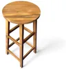 Set di 2 sgabelli da bar in legno di acacia, ca. 34 x 34 x Anteprima dell’immagine prodotto 4