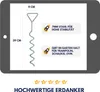 Best Sporting Bodenanker Trampolin - Stabile Erdanker Produktbild-Vorschau 5