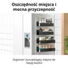 Zestaw 2 magnetycznych półek na lodówkę – Czarny – Metalowy Podgląd zdjęcia produktu 8