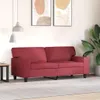 vidaXL 2-Sitzer-Sofa Weinrot 140 cm Kunstleder Produktbild-Vorschau 3