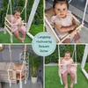 Love Gifts® Babyschaukel aus Holz hochwertig und geeignet Produktbild-Vorschau 2
