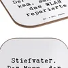 Mr. & Mrs. Panda Untersetzer Glas Spruch Stiefvater Held - Produktbild-Vorschau 5