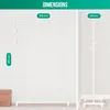 Avalo Appendiabiti su Rotelle Bianco - Metallo - 100x40x156 Anteprima dell’immagine prodotto 4