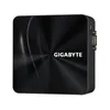 A black Gigabyte BRIX s GB-BRR5H-4500 barebone computer is shown from a slightly elevated side angle against a white background. Produktbild-Vorschau