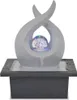 vidaXL Fontana da interno con LED in poliresina Anteprima dell’immagine prodotto 1