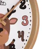 PRIM Kalay Kinderwanduhr Holz lautlos Naturbelassen/Weiß 30 Produktbild-Vorschau 6