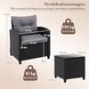 Set di mobili da giardino in polyrattan COSTWAY da 3 pezzi, Anteprima dell’immagine prodotto 3