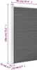 vidaXL Elemento di recinzione WPC 95x186 cm grigio Anteprima dell’immagine prodotto 5