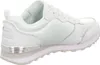 A side view of a white Skechers sneaker. Voir les images du produit