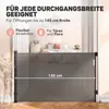 Aufrollbares Treppenschutzgitter schwarz - kindersicheres Produktbild-Vorschau 6