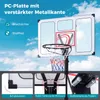 COSTWAY, canestro da basket da esterno con ruote, altezza Anteprima dell’immagine prodotto 4