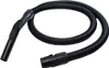 A black vacuum cleaner hose with a handle on a white background. Produktbild-Vorschau