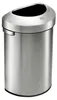 EKO - Urban half rond 80 liter - Stainless steel   - Matt Productafbeelding-voorbeeld 1