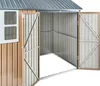 BELIANI Zahradní kůlna hnědá ocelová 235 x 175 cm Náhled obrázku produktu 8