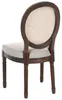 BELIANI Esszimmerstuhl 2er Set Beige Stoff Gepolstert Produktbild-Vorschau 8