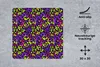 MuchoWow® Mauspad Mousepad Tiermuster - Neon - Lila - Gelb Produktbild-Vorschau 2