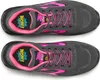 A top-down view of two identical grey and pink women's safety shoes against a white background. Podgląd zdjęcia produktu