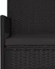 vidaXL Banc de jardin 2 places avec coussins noir Poly Voir les images du produit 6