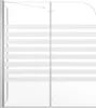 vidaXL Duschabtrennung 120x68x130 cm Hartglas Gestreift Produktbild-Vorschau 3