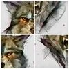 Bild auf Leinwand - Leinwandbild - Wolf Tier Wald - 50x50cm Produktbild-Vorschau 8
