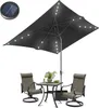 Aopunly Sonnenschirm Ø300x200cm mit LED, UV-Schutz, Kurbel Produktbild-Vorschau 1