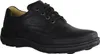 A black leather shoe is shown from a side angle against a white background. Anteprima dell’immagine prodotto
