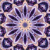 ARTland Wandbild Alu für Innen & Outdoor Mandala Stern lila Produktbild-Vorschau 1