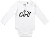 Huuraa Baby Body It`s a Girl! Schriftzug 80 White  Produktbild-Vorschau 1