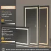 A marketing image showcasing the features of an LED bathroom mirror. Náhľad obrázku produktu