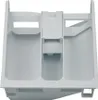 A white plastic detergent dispenser drawer for a washing machine. Produktbild-Vorschau