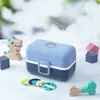 MONBENTO Kinder Brotdose TRESOR 16 x 9.2cm Blau Lunch Produktbild-Vorschau 11
