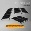 Flachdach Solarhalterung Set 4 Module Süd/Ost-West Schwarz Produktbild-Vorschau 2
