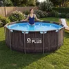 Pool Steel Super Black Wood AVENLI 366 x 100 cm Produktbild-Vorschau 4