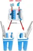 Diagram showing how to use a mop and bucket system, with arrows indicating dry and wet functions. Náhled obrázku produktu