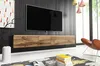 RTV skrinka APOLLO II 180 cm, TV polica, nízka doska, dub Náhľad obrázku produktu 4