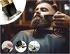 A man is getting his beard trimmed by a barber. The image is a collage with close-ups of a hair clipper. Náhled obrázku produktu