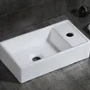 Lavabo rettangolare in Vetroceramica bianca su piano 40x22 Anteprima dell’immagine prodotto 2
