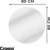 Lustro podgrzewane Cronos okrągłe 80cm Podgląd zdjęcia produktu 2