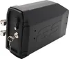 A black motorcycle tool box with a key and two mounting brackets. Anteprima dell’immagine prodotto