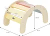 A wooden climbing arch for children, with dimensions indicated by measurement lines and text. Náhľad obrázku produktu