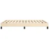 vidaXL Bettgestell ohne Matratze Creme 140x200 cm Stoff Produktbild-Vorschau 5