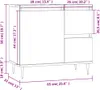 vidaXL Badschrank Weiß 65x33x60 cm Holzwerkstoff Produktbild-Vorschau 13