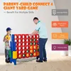 GOPLUS 4 Gewinnt Set, Jumbo 4 Gewinnt Set mit 42 Figuren, Produktbild-Vorschau 3