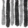 Fliegenvorhang Grau und Schwarz 90x200 cm Chenille Produktbild-Vorschau 6