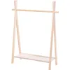 A wooden children's coat rack with a shelf. Produktbild-Vorschau