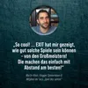 A man is shown in a circular frame against a dark, textured background. Text is overlaid on the image. Produktbild-Vorschau