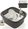 Camping Spülset, 2teilig, Spülwanne Anthrazit + Produktbild-Vorschau 1