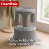 Taboret na kółkach Floordirekt z tworzywa sztucznego,   Podgląd zdjęcia produktu 3